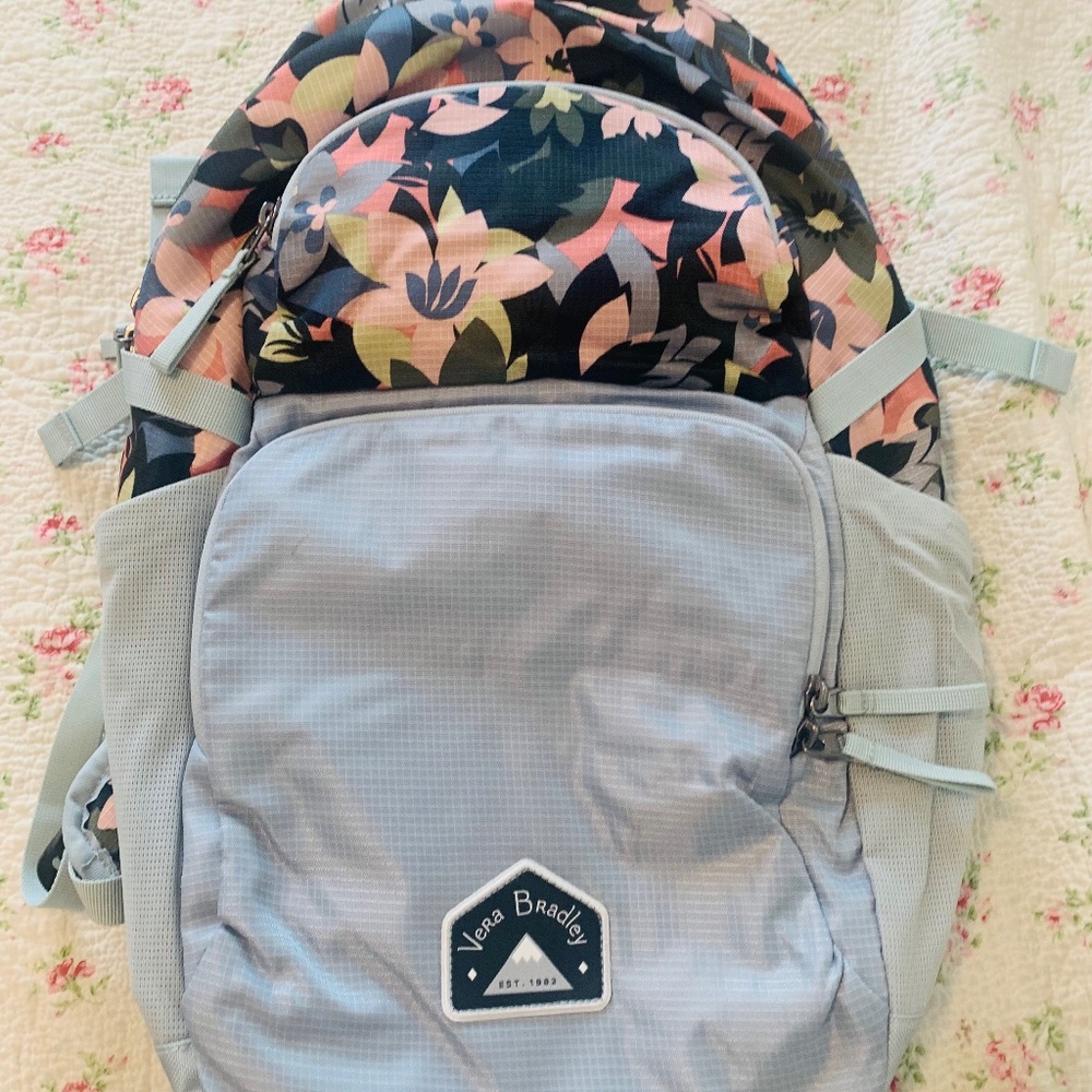 Vera Bradley/Coleman collaboration hiking backpack in Rosa Camo Floral